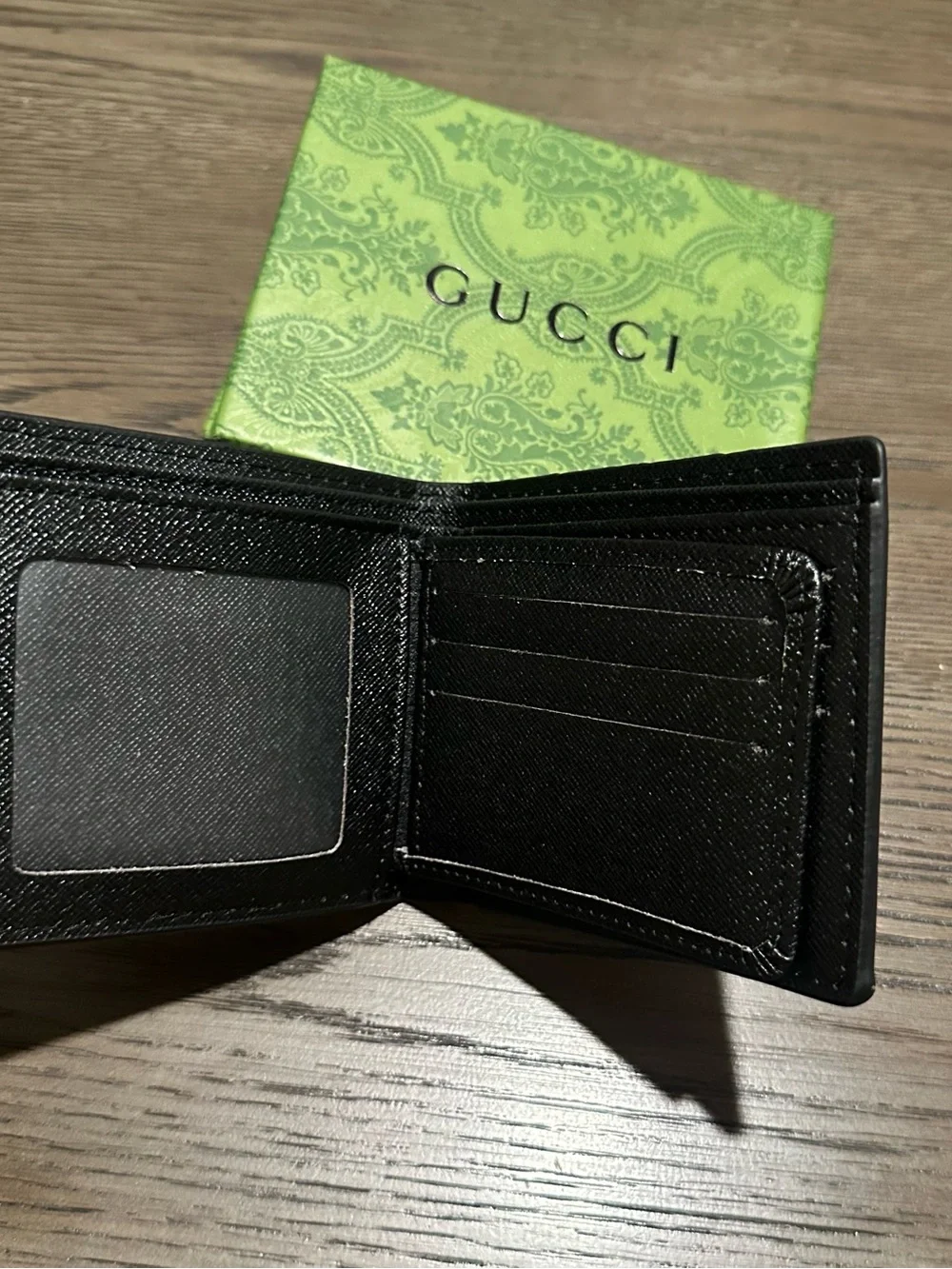 Gucci Brown Wallet with Bold Tiger Motif